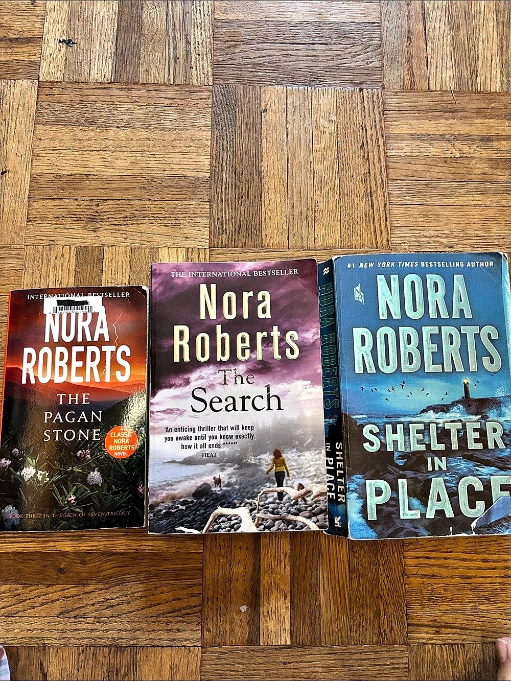 Nora Roberts Paperback Novel Bundle (3 Books) The Pagan Stone The Search